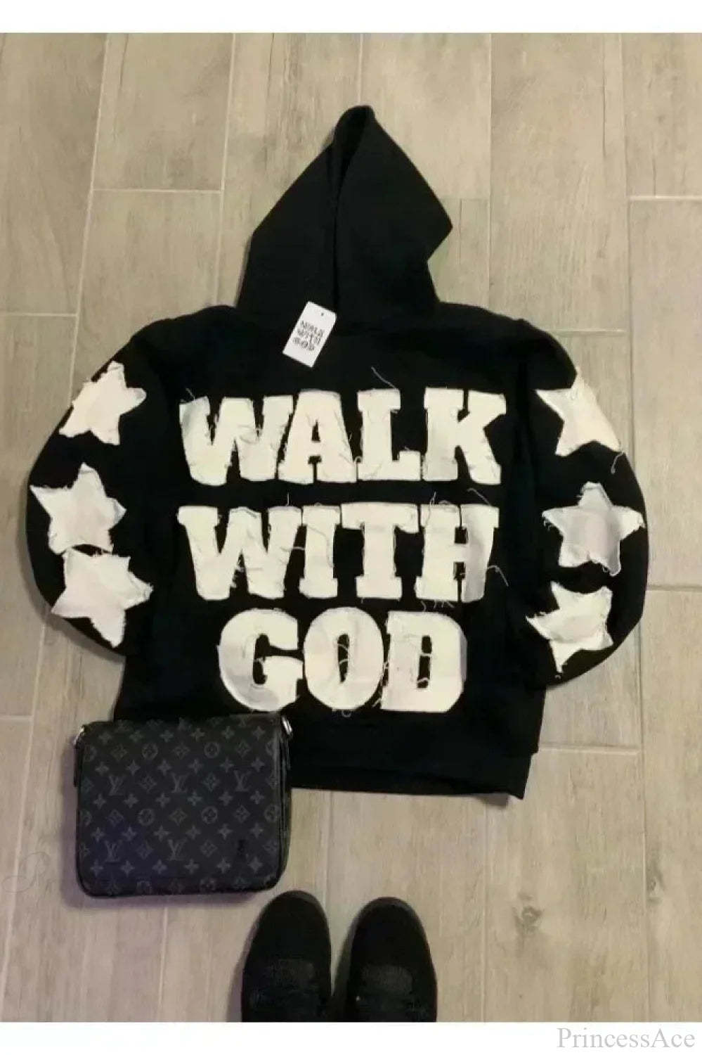 Flash Diamond Oversized Hoodie Black 2 / M