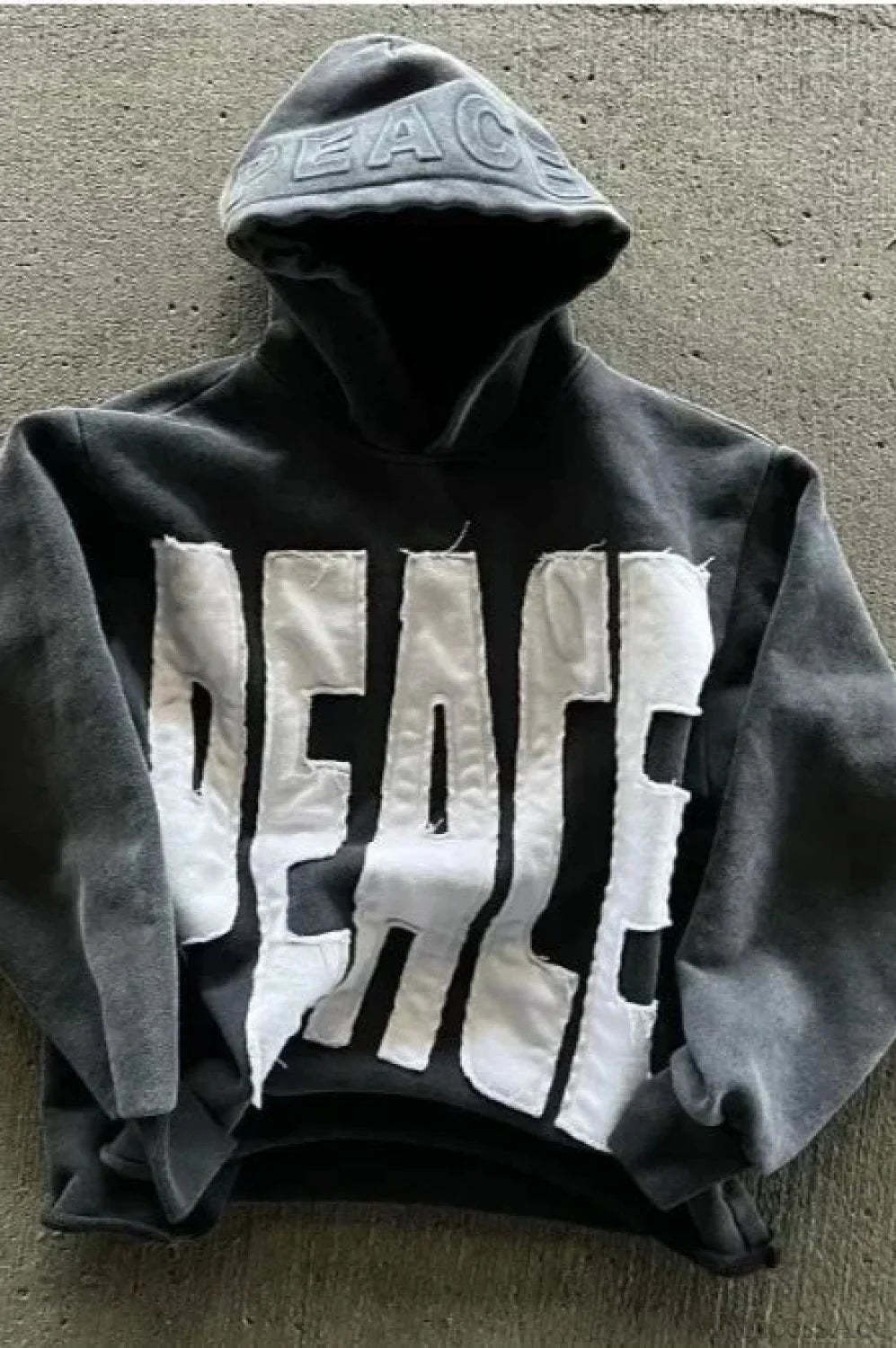 Flash Diamond Oversized Hoodie Black 3 / M