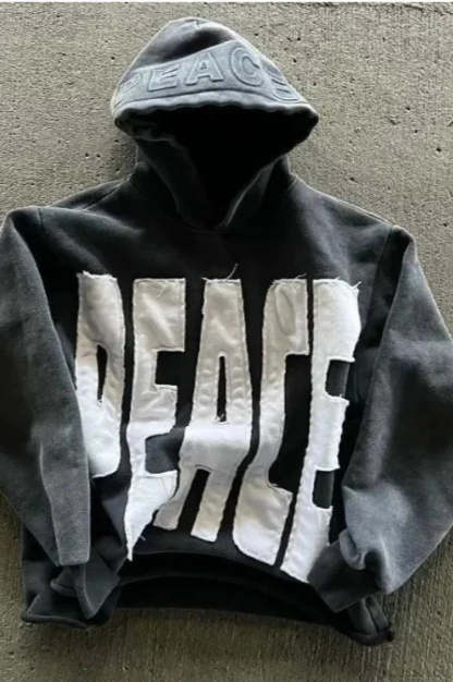 Flash Diamond Oversized Hoodie Black 3 / M