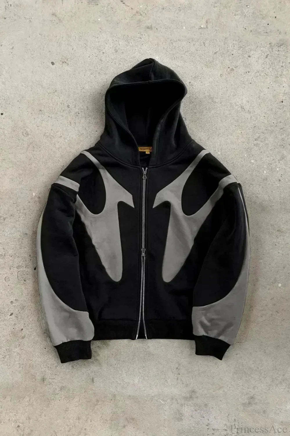 Flash Diamond Oversized Hoodie Black 5 / M