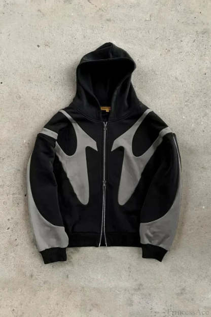 Flash Diamond Oversized Hoodie Black 5 / M