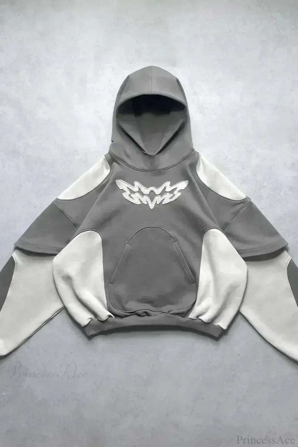 Flash Diamond Oversized Hoodie Grey 1 / M