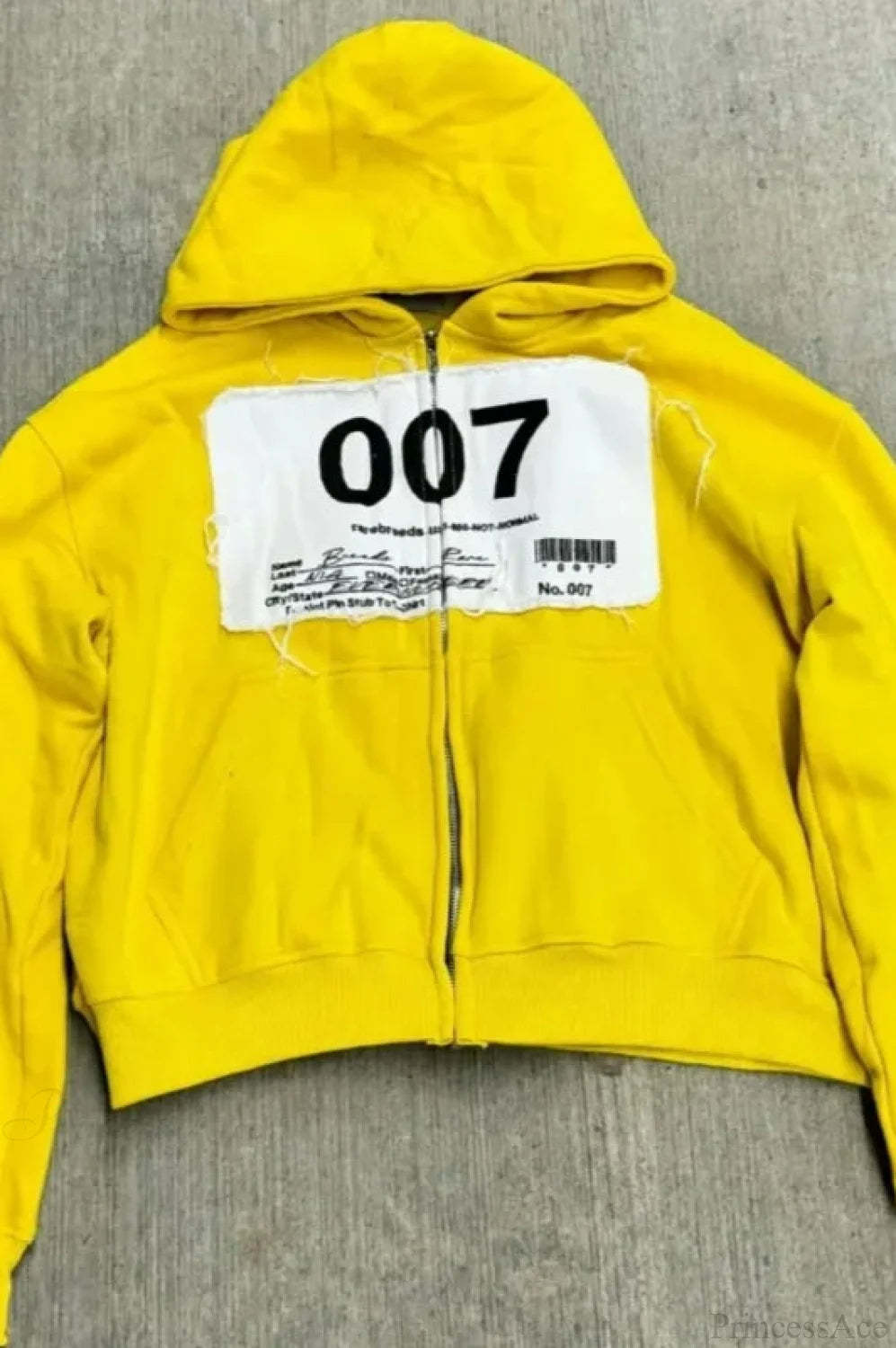 Flash Diamond Oversized Hoodie Yellow 1 / M