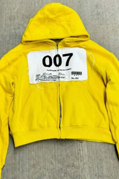 Flash Diamond Oversized Hoodie Yellow 1 / M