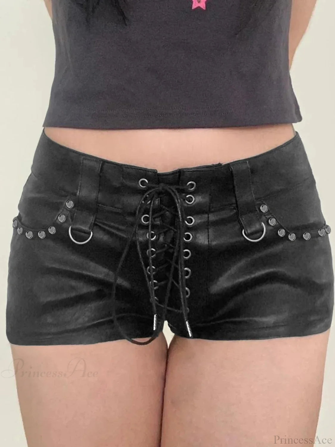 Fringed Denim Short Black / S