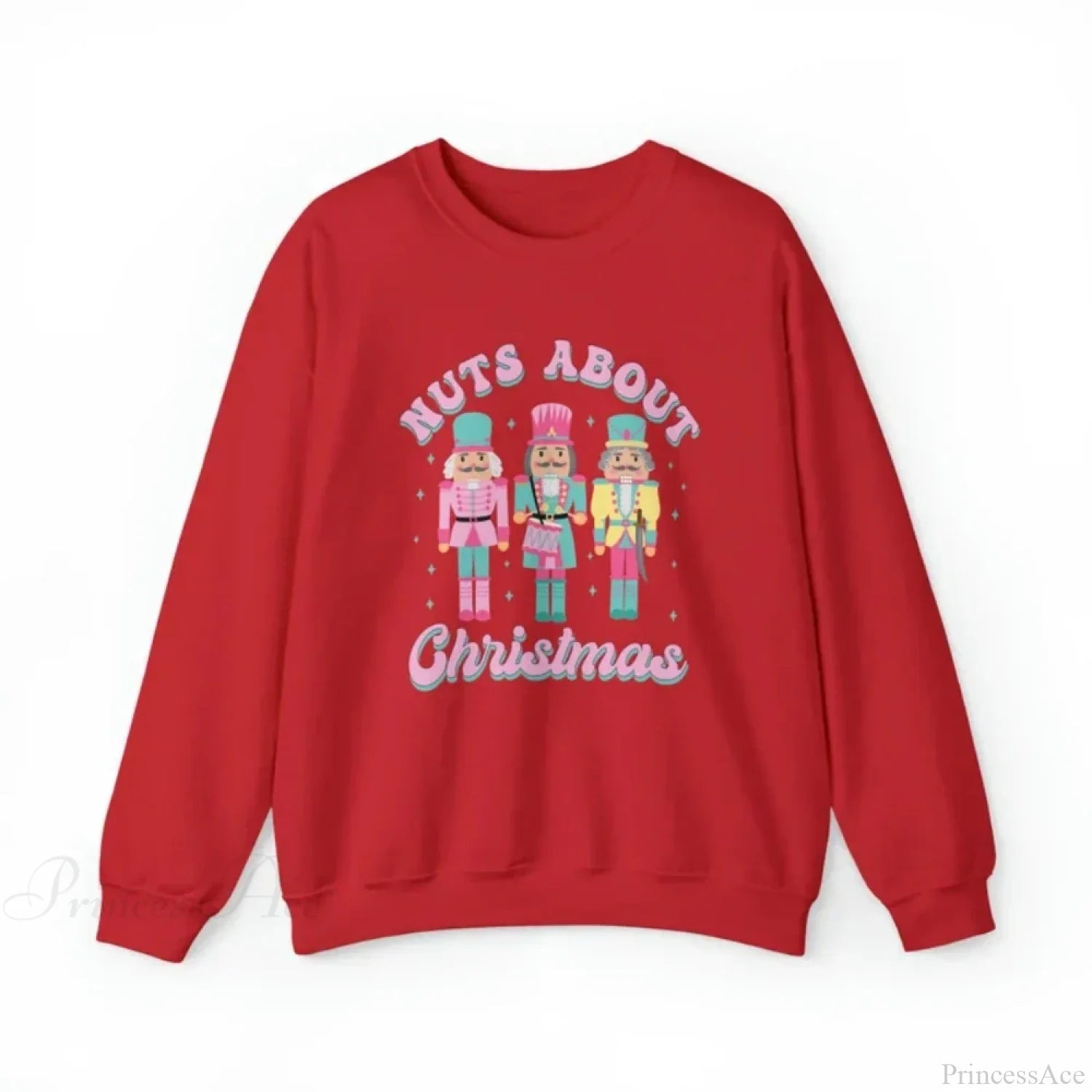 Funny Nutcracker Christmas Shirt Crewneck Vintage Pullover Sweater Red / S Sweaters-L