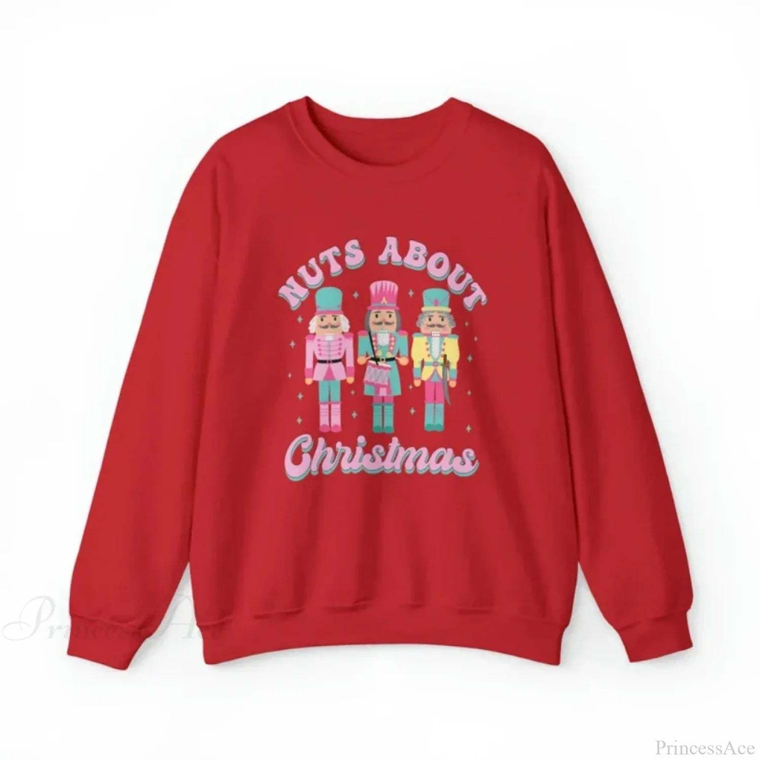 Funny Nutcracker Christmas Shirt Crewneck Vintage Pullover Sweater Red / S Sweaters-L