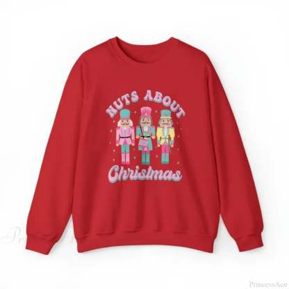 Funny Nutcracker Christmas Shirt Crewneck Vintage Pullover Sweater Red / S Sweaters-L