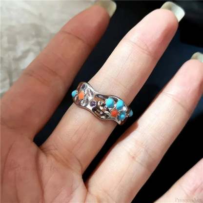 Futuristic Backbone Medieval Talon Ring color