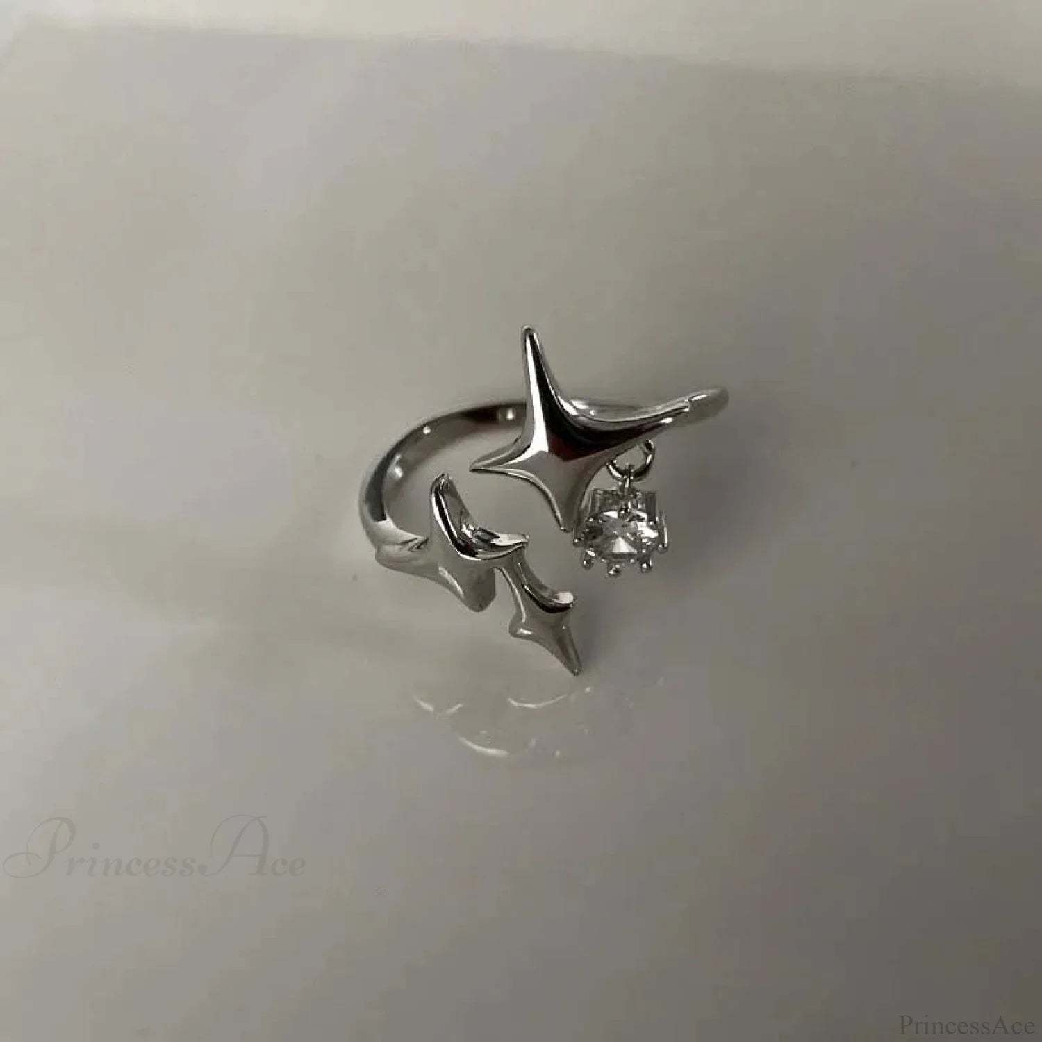 Gender-neutral Vintage Wings Skeleton Gothic Ring sliver01