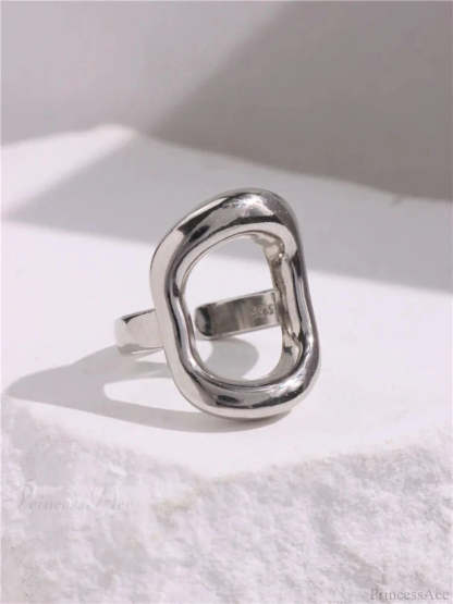 Geometric Gothic Titanium Strong Ring