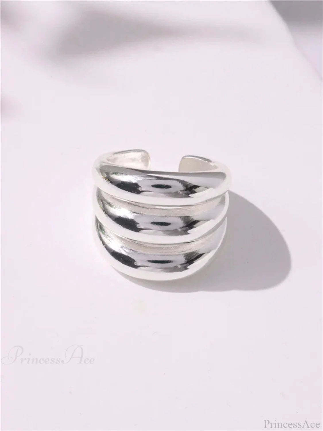 Geometric Gothic Titanium Strong Ring