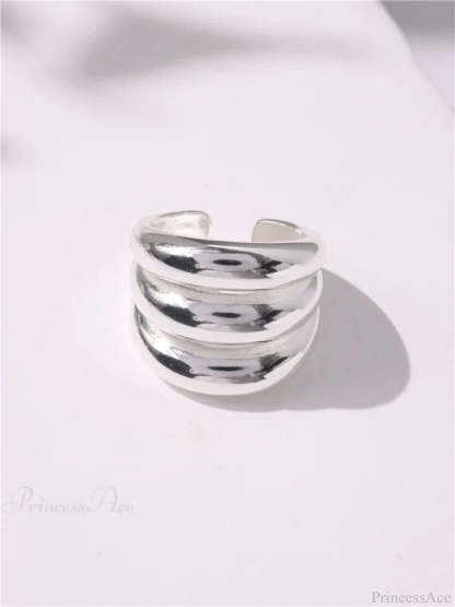 Geometric Gothic Titanium Strong Ring
