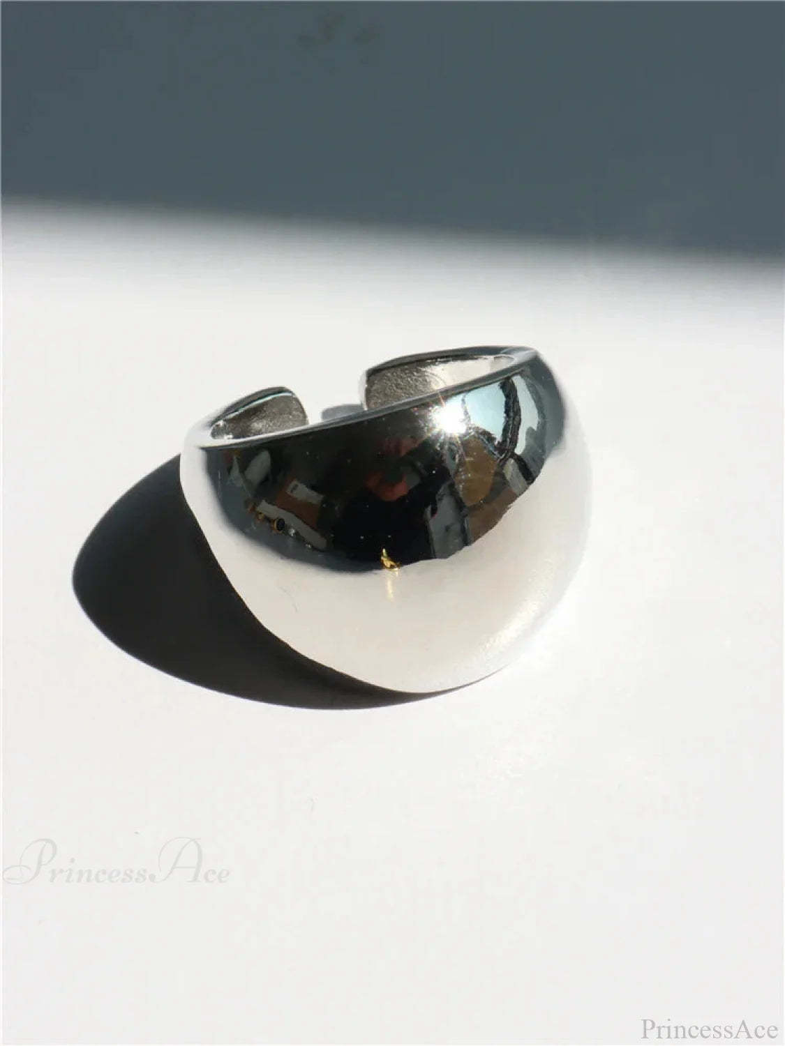 Geometric Gothic Titanium Strong Ring