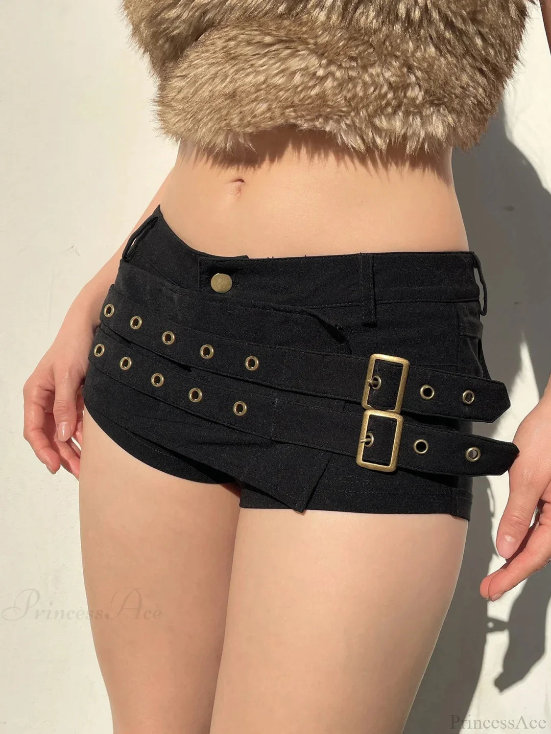 Gloomy Firm Band Mini Short Black / S