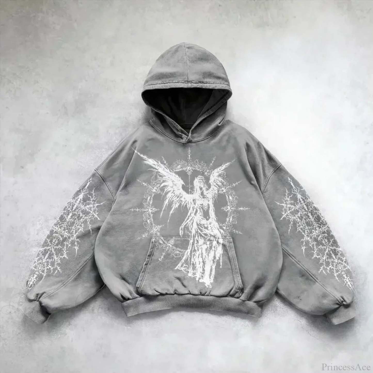 Goddess Pattern Print Hoodie gret 5 / M