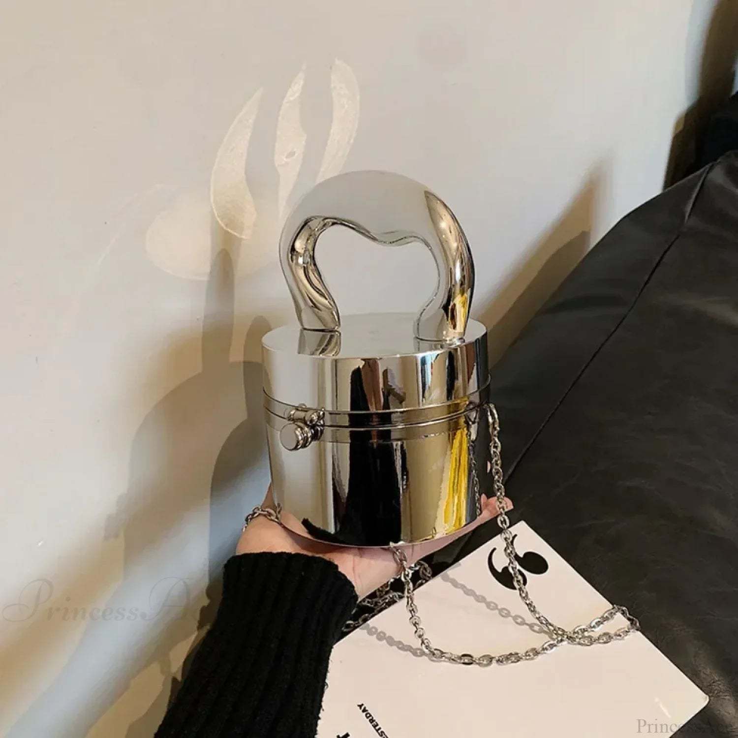 Gold Box Shiny Clutch Evening Party Handbag handbag-250126