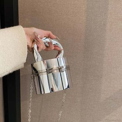 Gold Box Shiny Clutch Evening Party Handbag handbag-250126