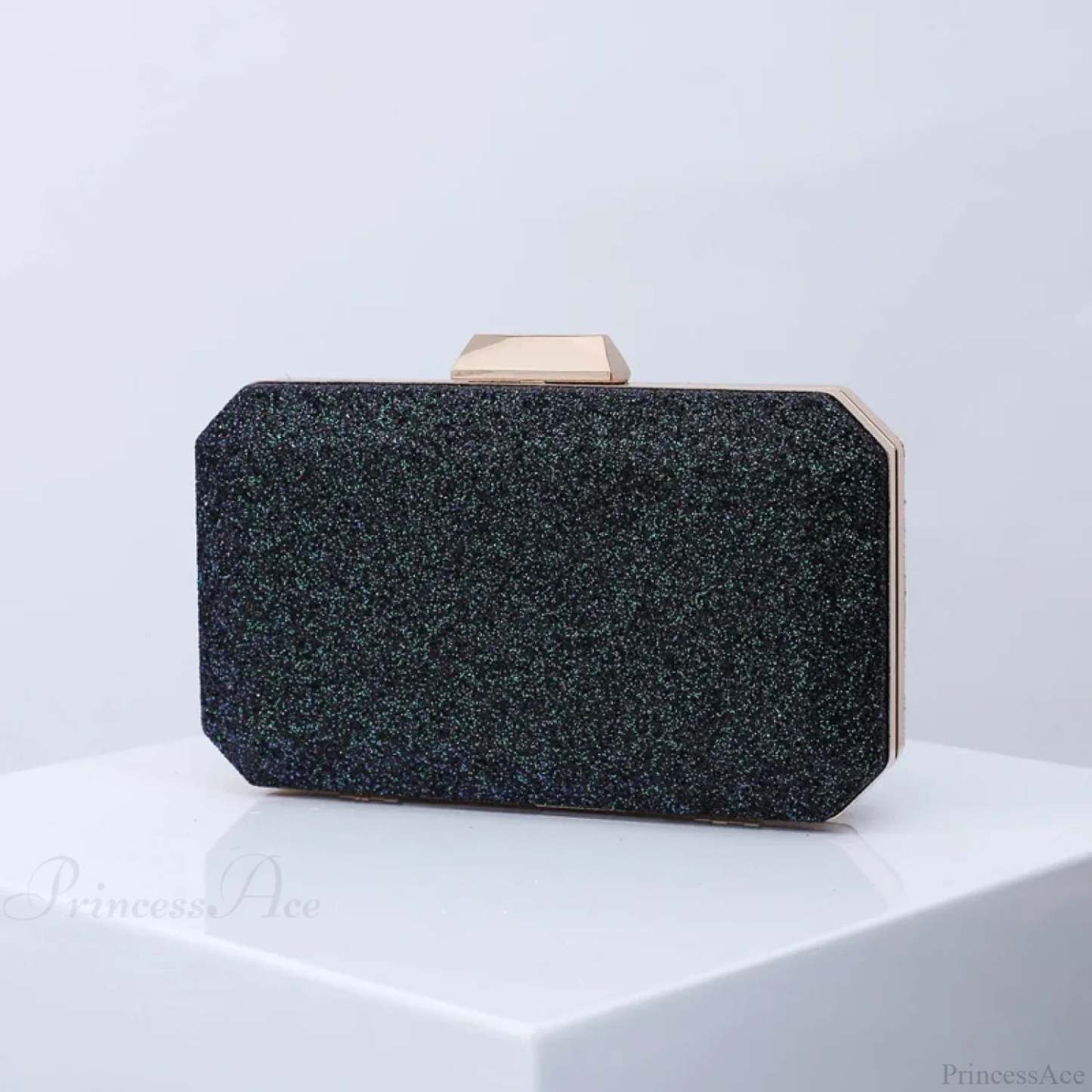 Golden Yellow Luxury PU Clutch Wristlet Black wristlet-250126