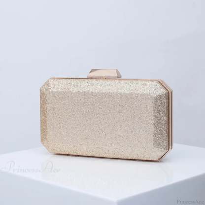 Golden Yellow Luxury PU Clutch Wristlet wristlet-250126