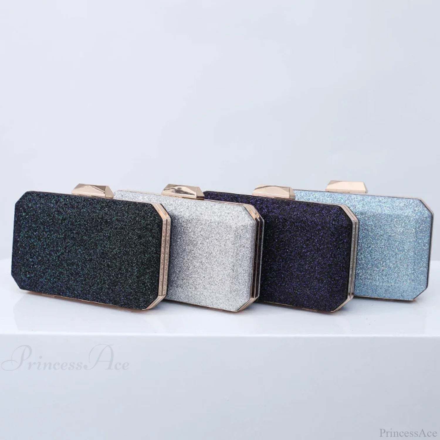 Golden Yellow Luxury PU Clutch Wristlet wristlet-250126