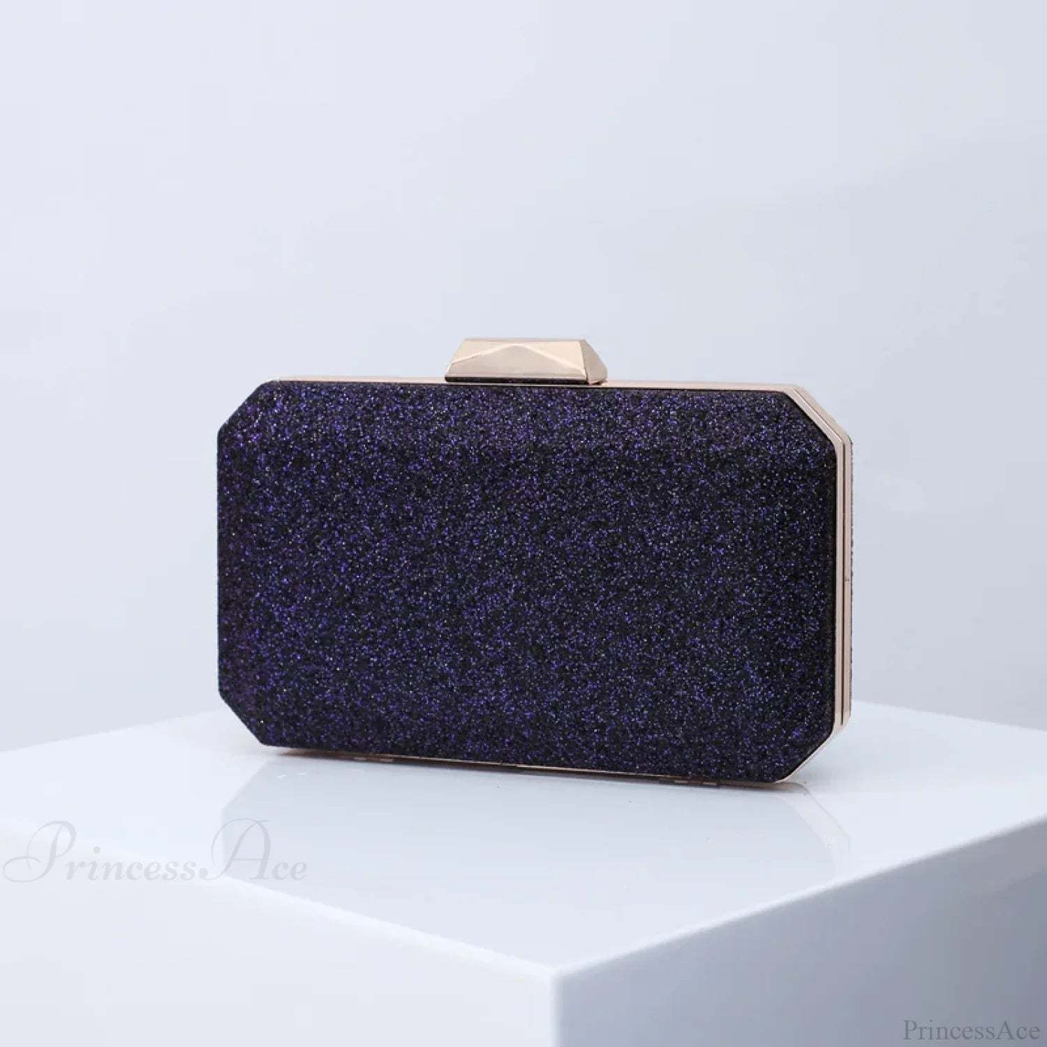 Golden Yellow Luxury PU Clutch Wristlet DEEP BLUE wristlet-250126