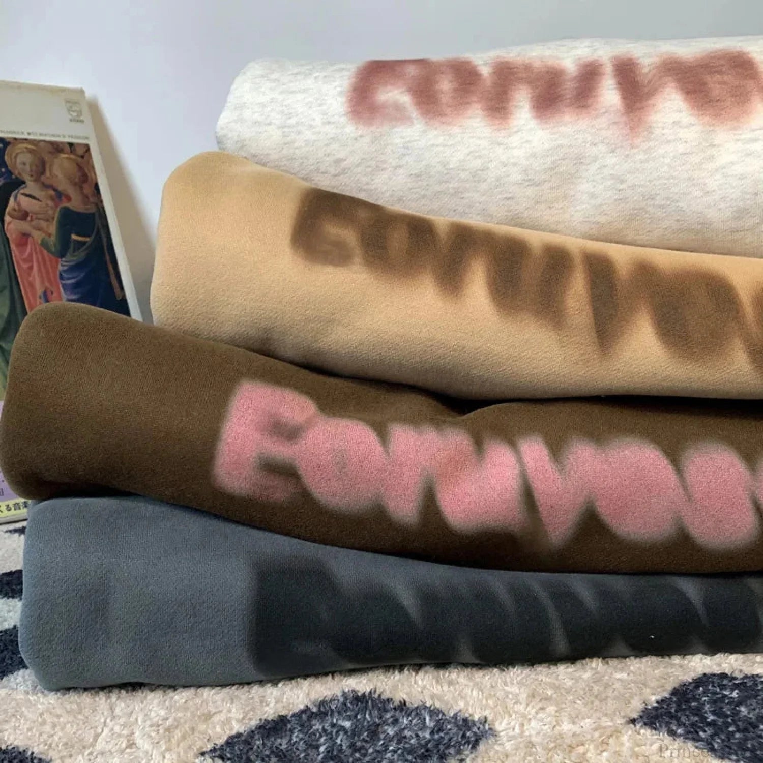 Goth Letter Print Cotton Sweatshirt