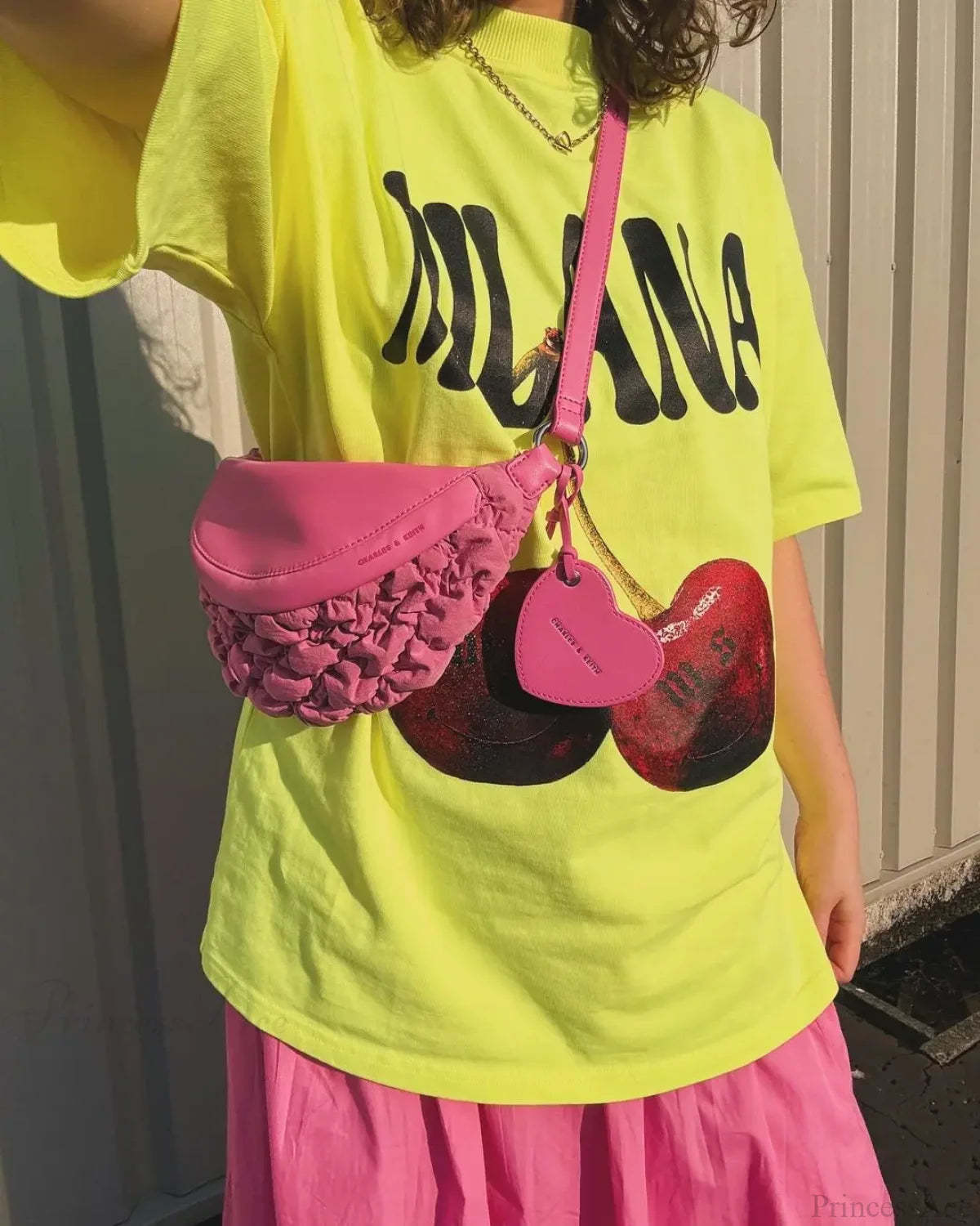 Gothic Harajuku Fluorescent Green Cherry T-shirt t-shirt-250223