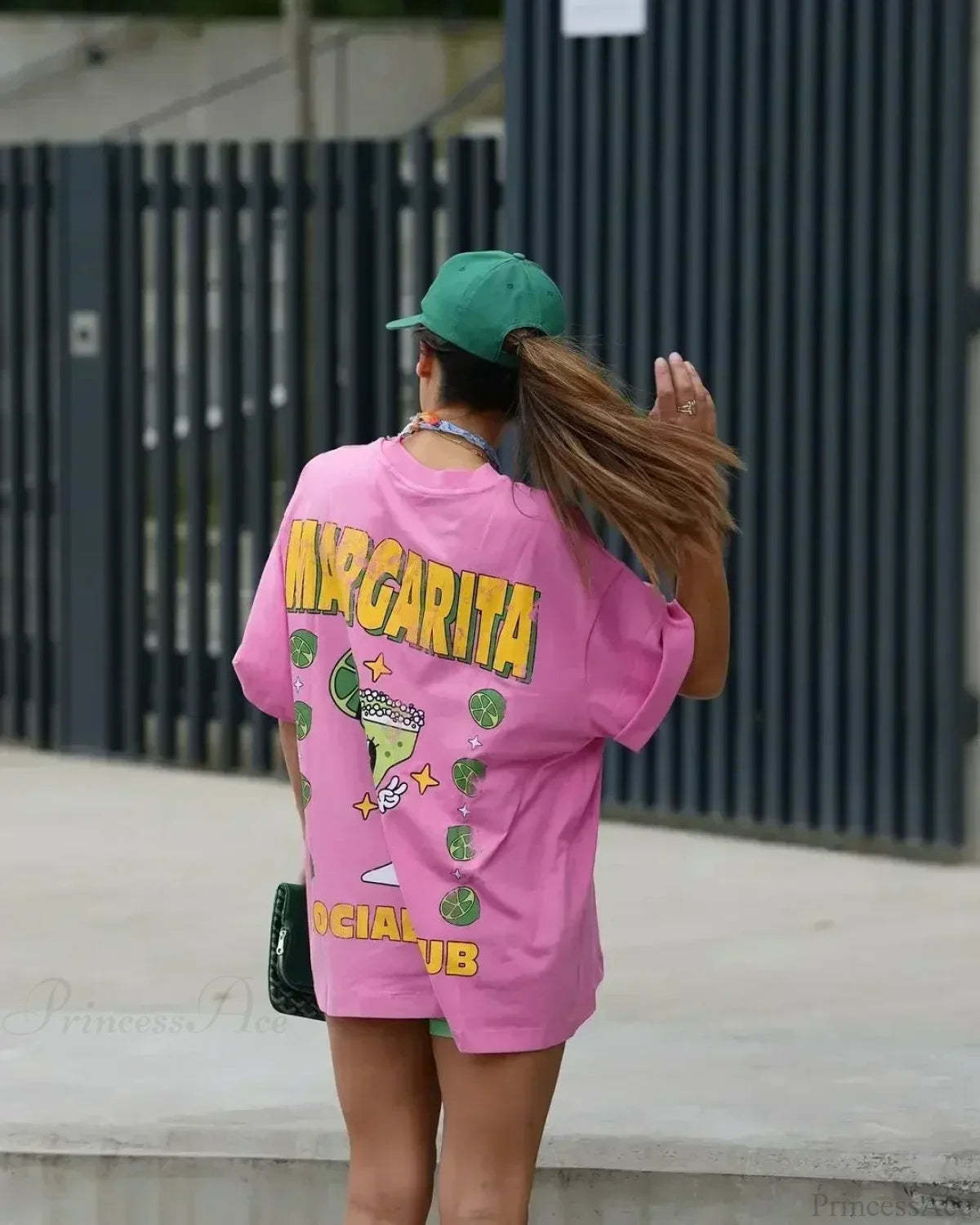 Gothic Harajuku Fluorescent Green Cherry T-shirt pink / S t-shirt-250223