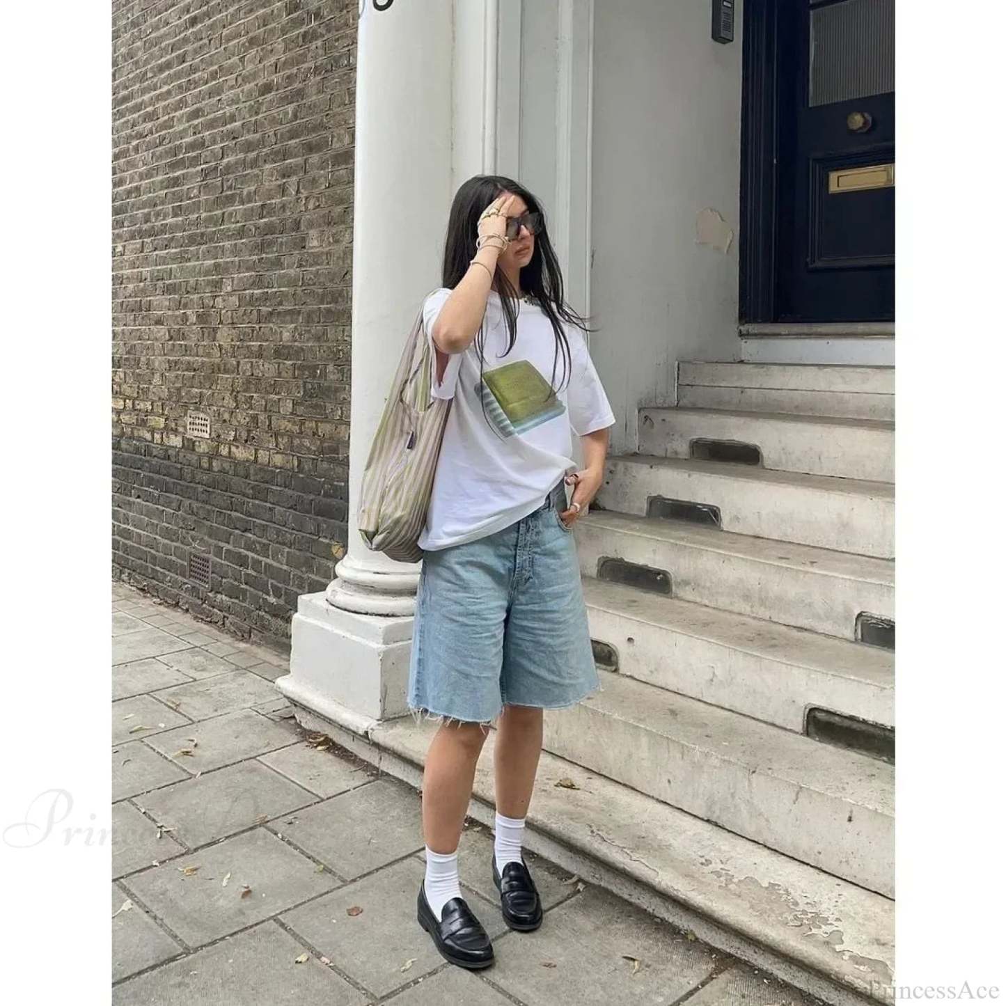 Gothic Harajuku Fluorescent Green Cherry T-shirt white10 / S t-shirt-250223