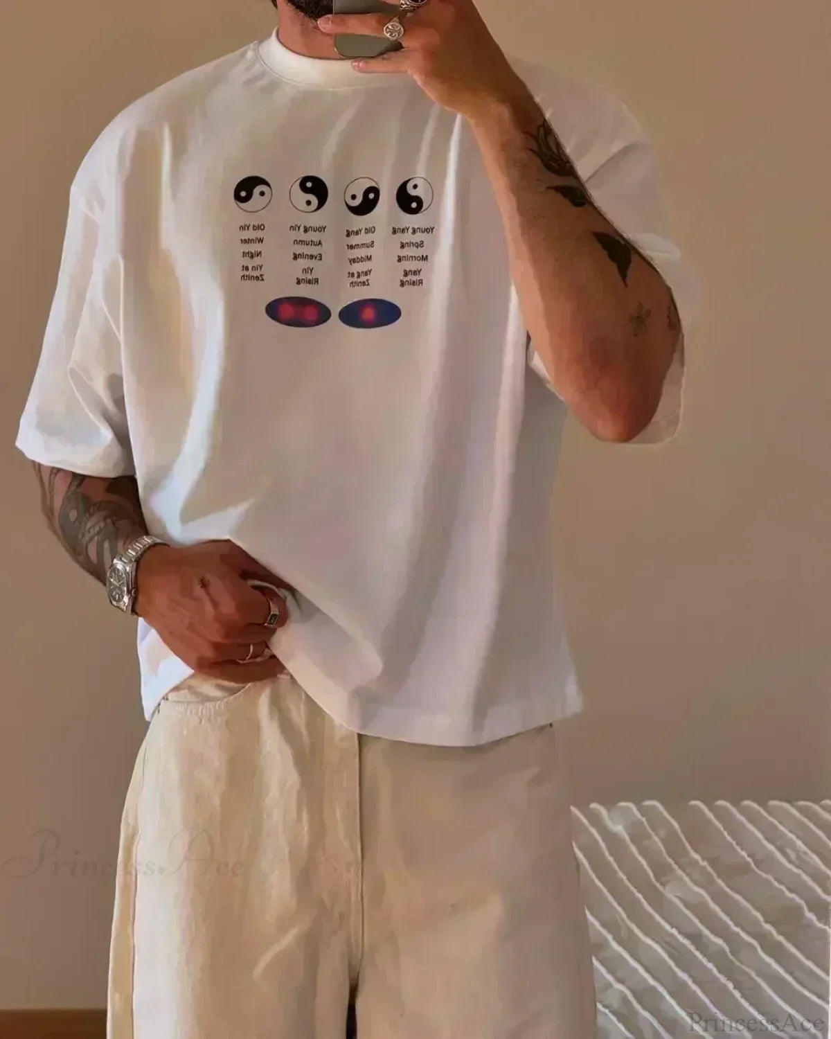 Gothic Harajuku Fluorescent Green Cherry T-shirt white6 / S t-shirt-250223