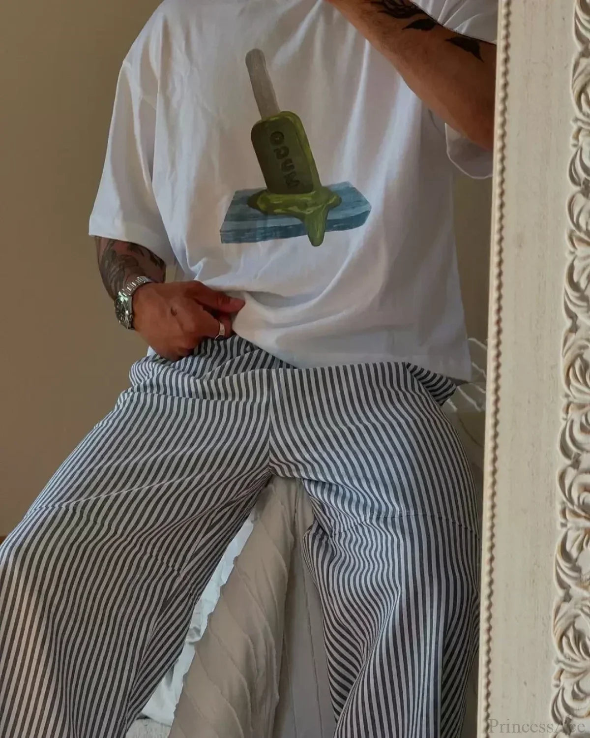 Gothic Harajuku Fluorescent Green Cherry T-shirt white7 / S t-shirt-250223