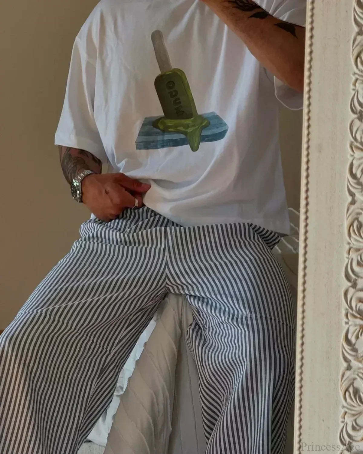 Gothic Harajuku Fluorescent Green Cherry T-shirt white7 / S t-shirt-250223