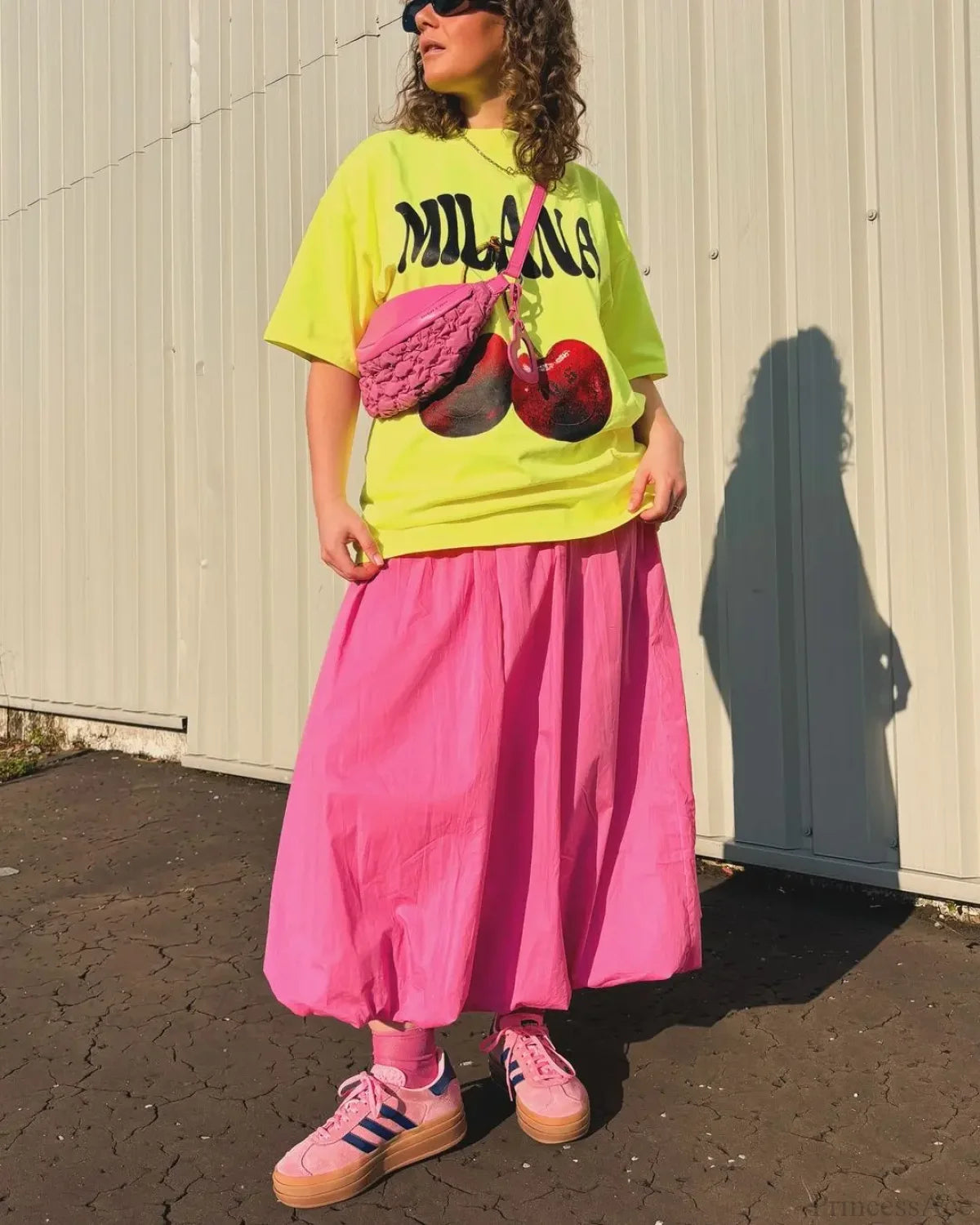 Gothic Harajuku Fluorescent Green Cherry T-shirt yellow / S t-shirt-250223