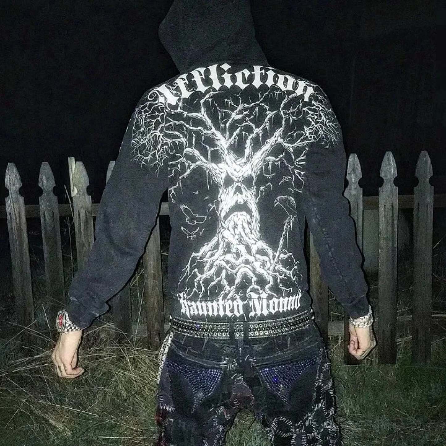 Gothic Skull Zipper Hoodie