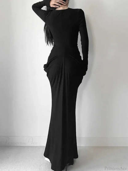 Graceful Lace Patchwork Corset Long Dress