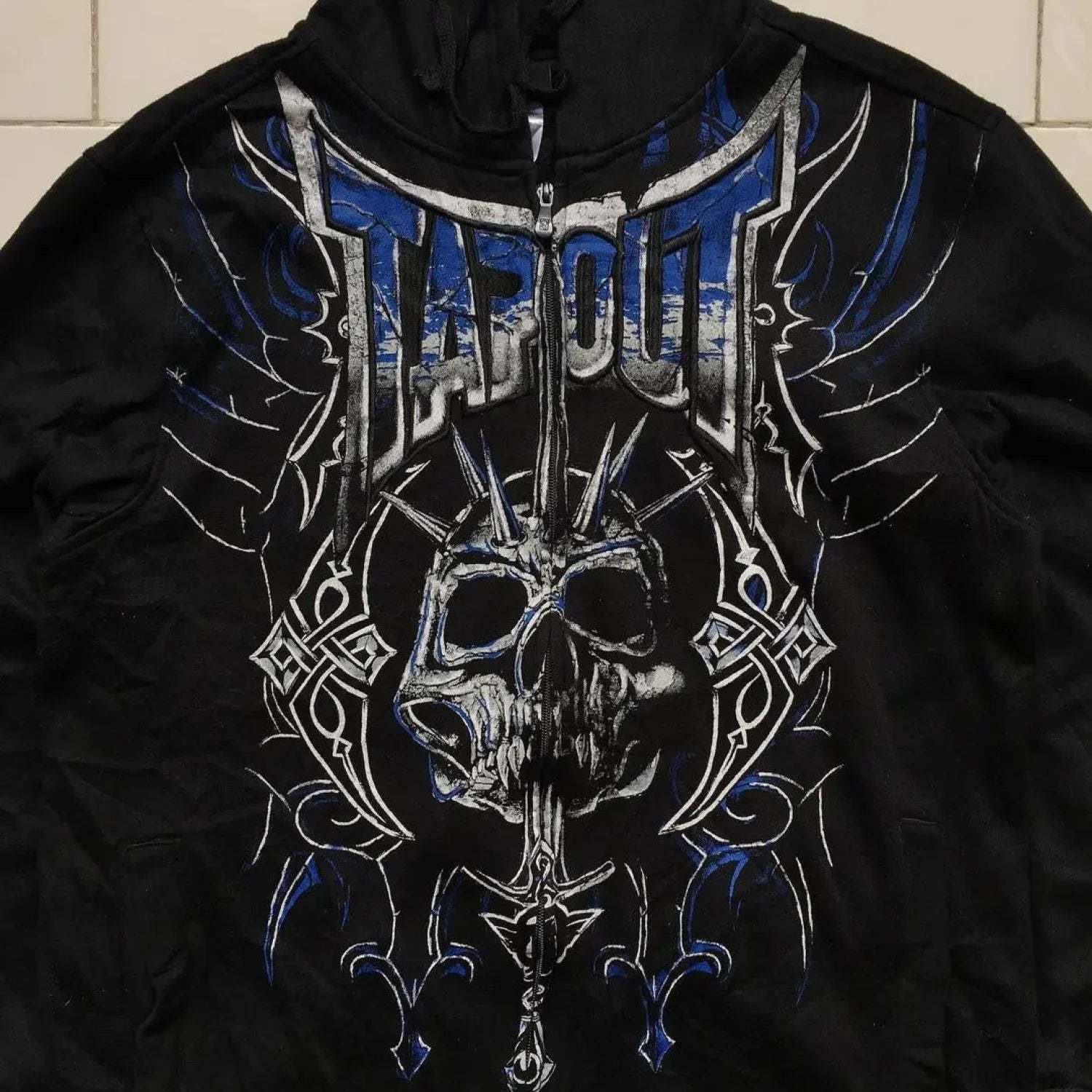 Grunge Zip Up Sweatshirt