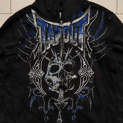 Grunge Zip Up Sweatshirt