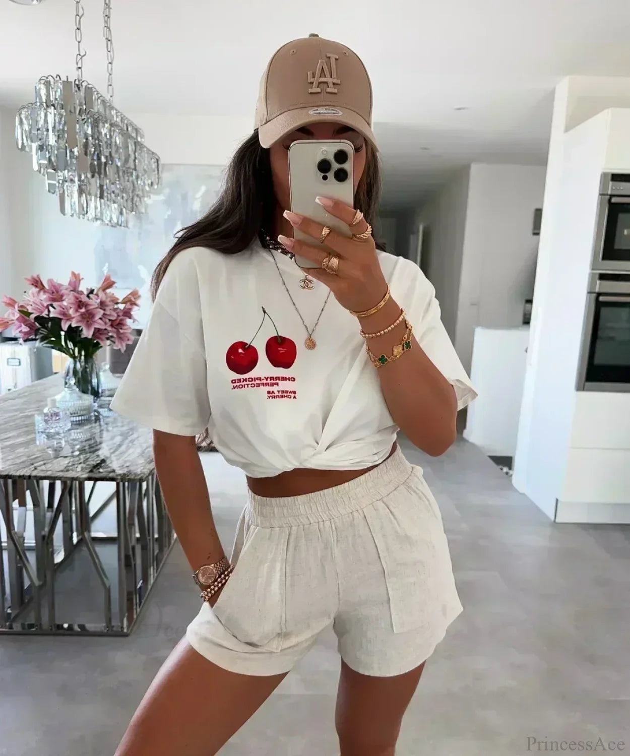 Harajuku Gothic Limoncello Graphic T-shirt white6 / S t-shirt-250223