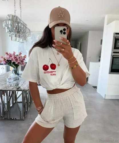 Harajuku Gothic Limoncello Graphic T-shirt white6 / S t-shirt-250223