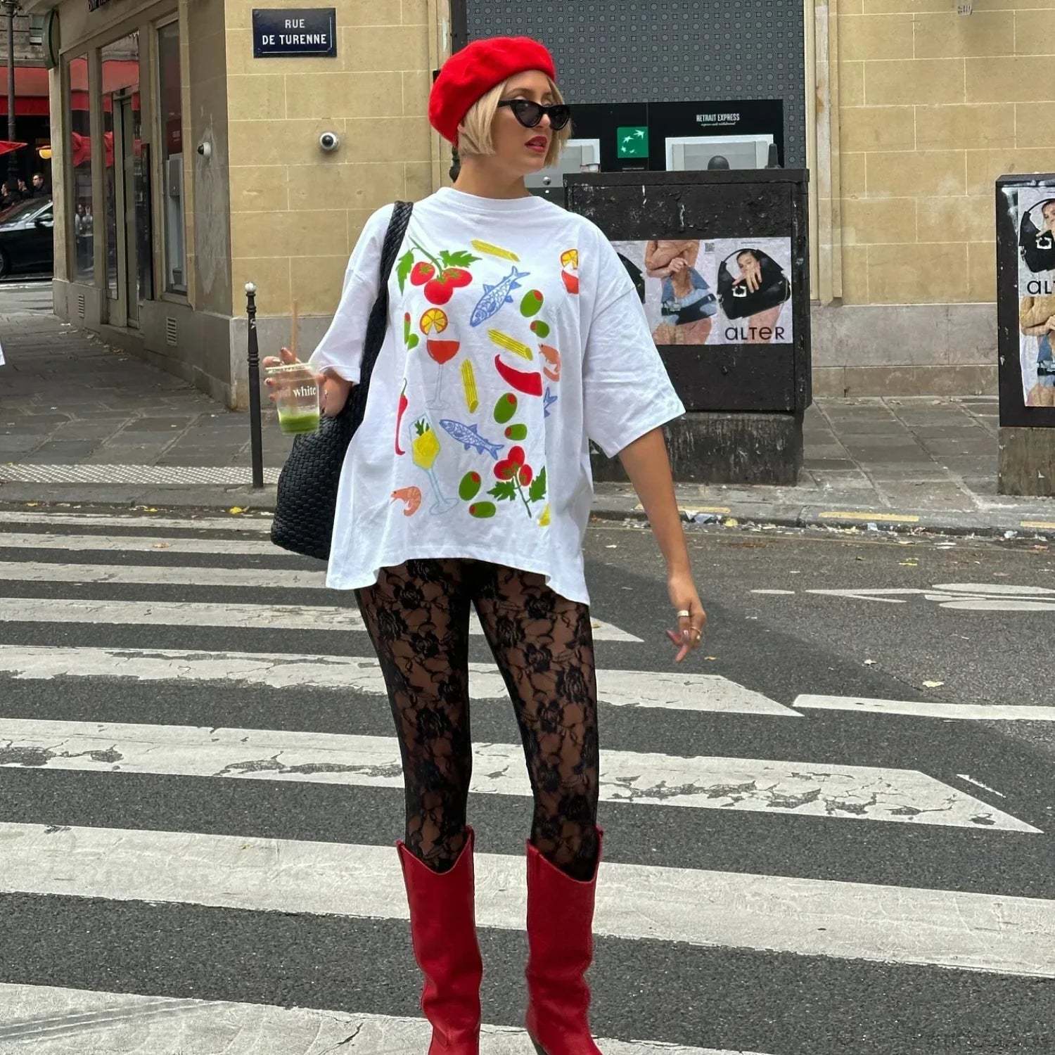 Harajuku Gothic Simple Icon Graphic T-shirt t-shirt-250223