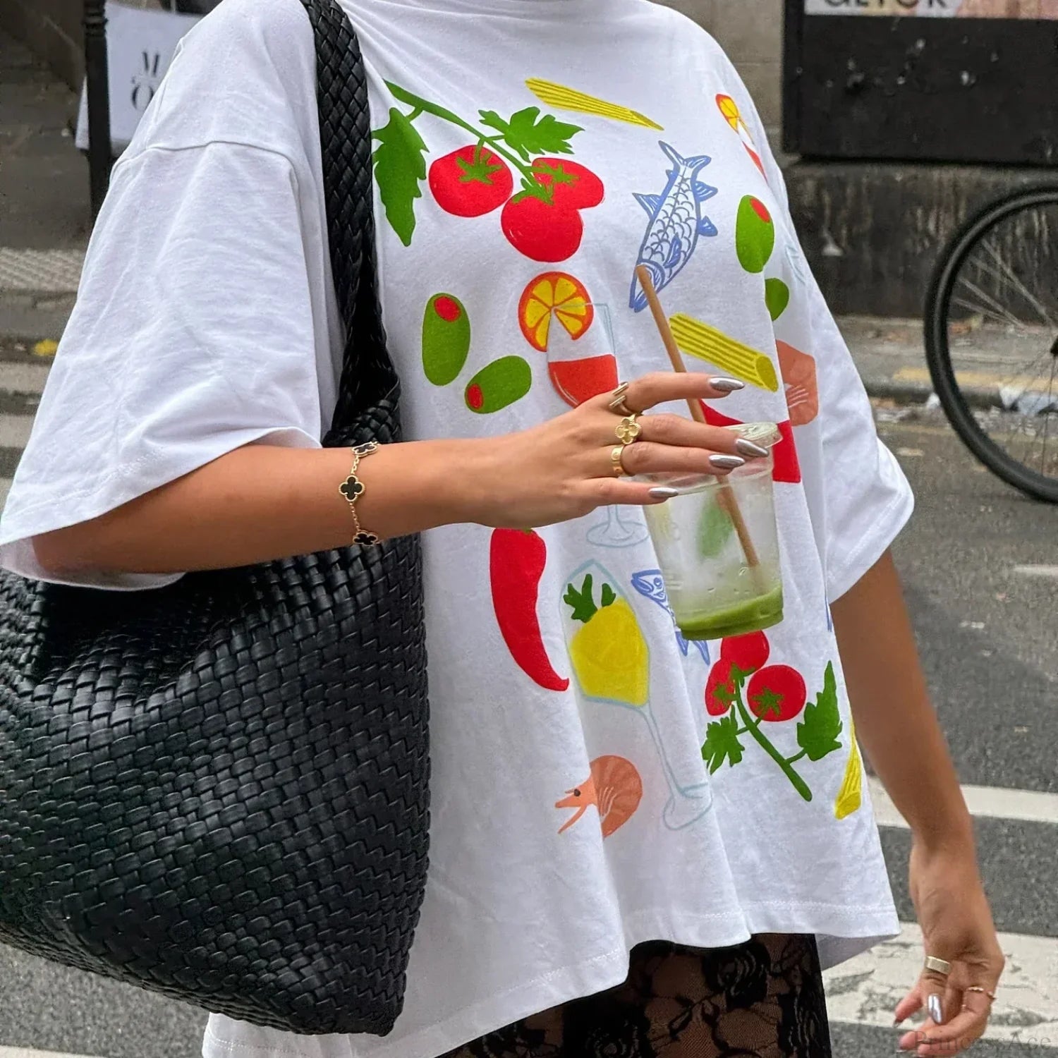 Harajuku Gothic Simple Icon Graphic T-shirt t-shirt-250223