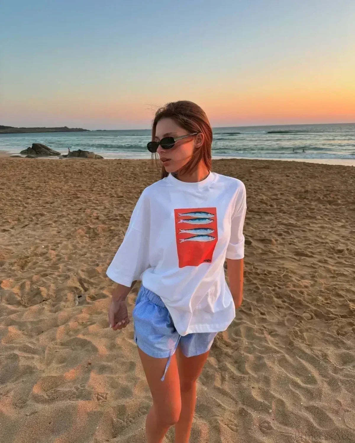 Harajuku Gothic Simple Icon Graphic T-shirt white4 / S t-shirt-250223