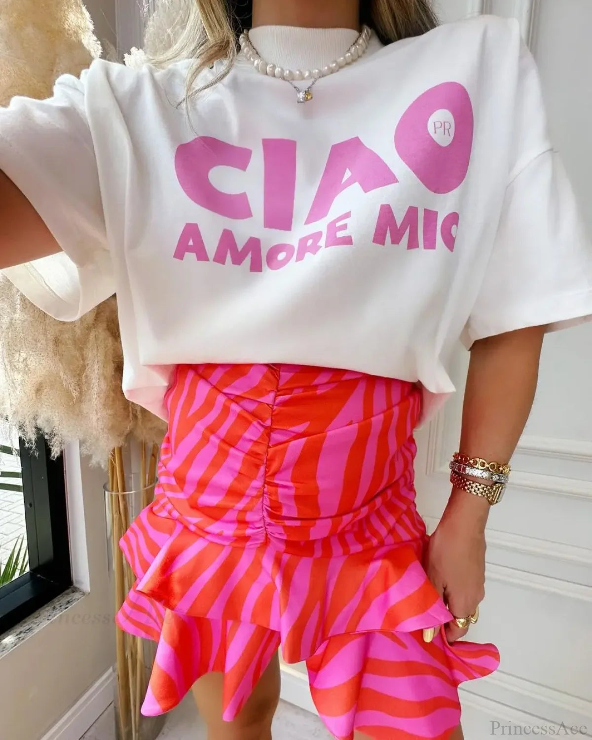 Harajuku Graphic T-shirt white / S t-shirt-250223