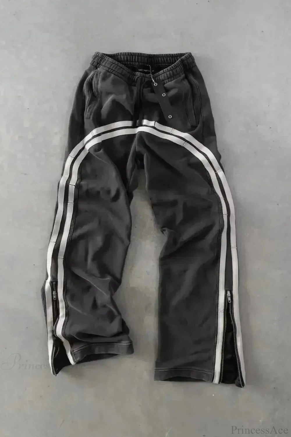 Harajuku Mysterious Letter Patch Pant XXL / Black 3