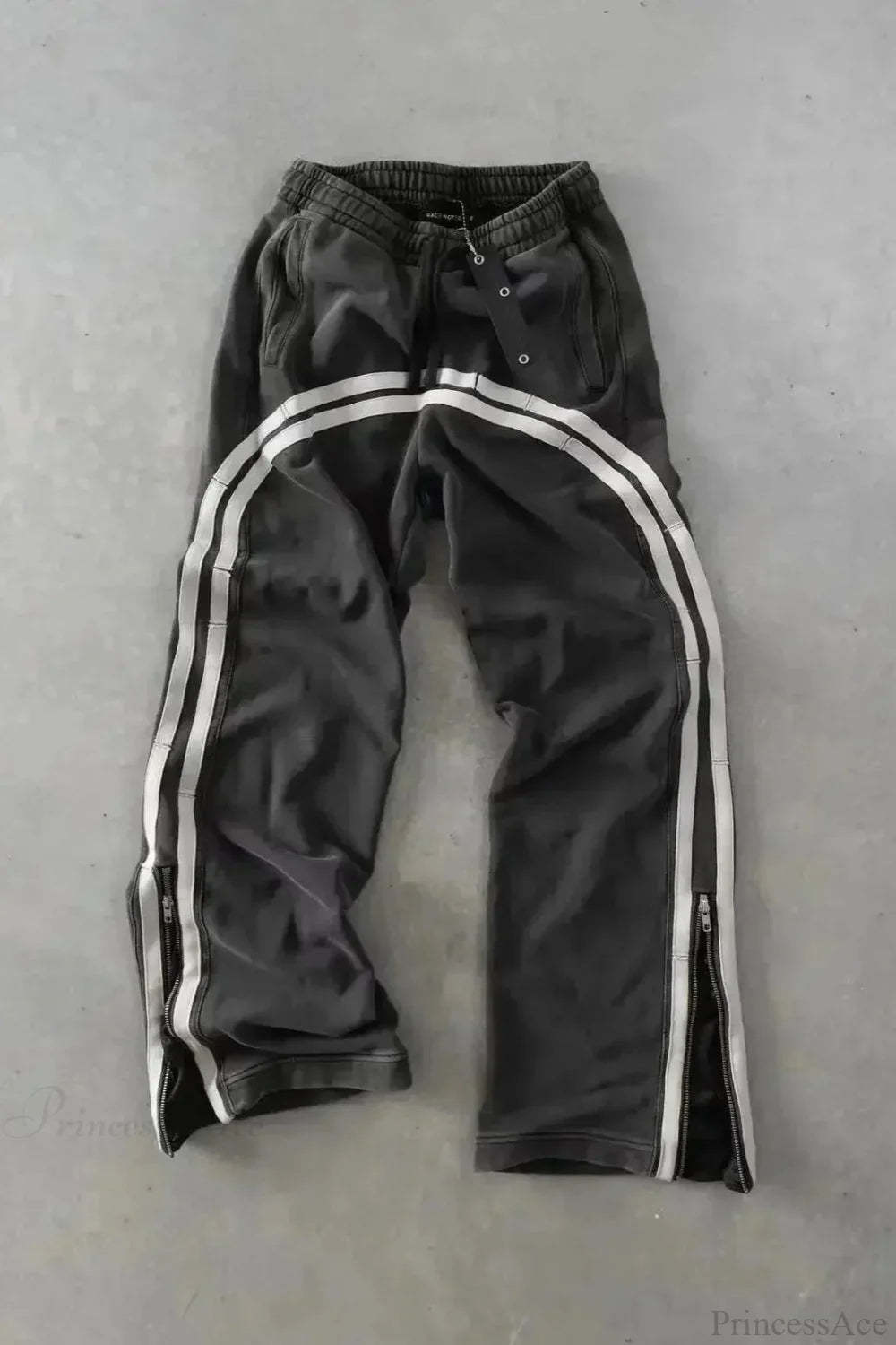 Harajuku Mysterious Letter Patch Pant XXL / Black 3