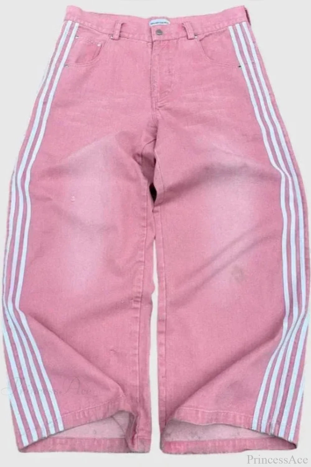 Harajuku Mysterious Letter Patch Pant XXL / Pink1