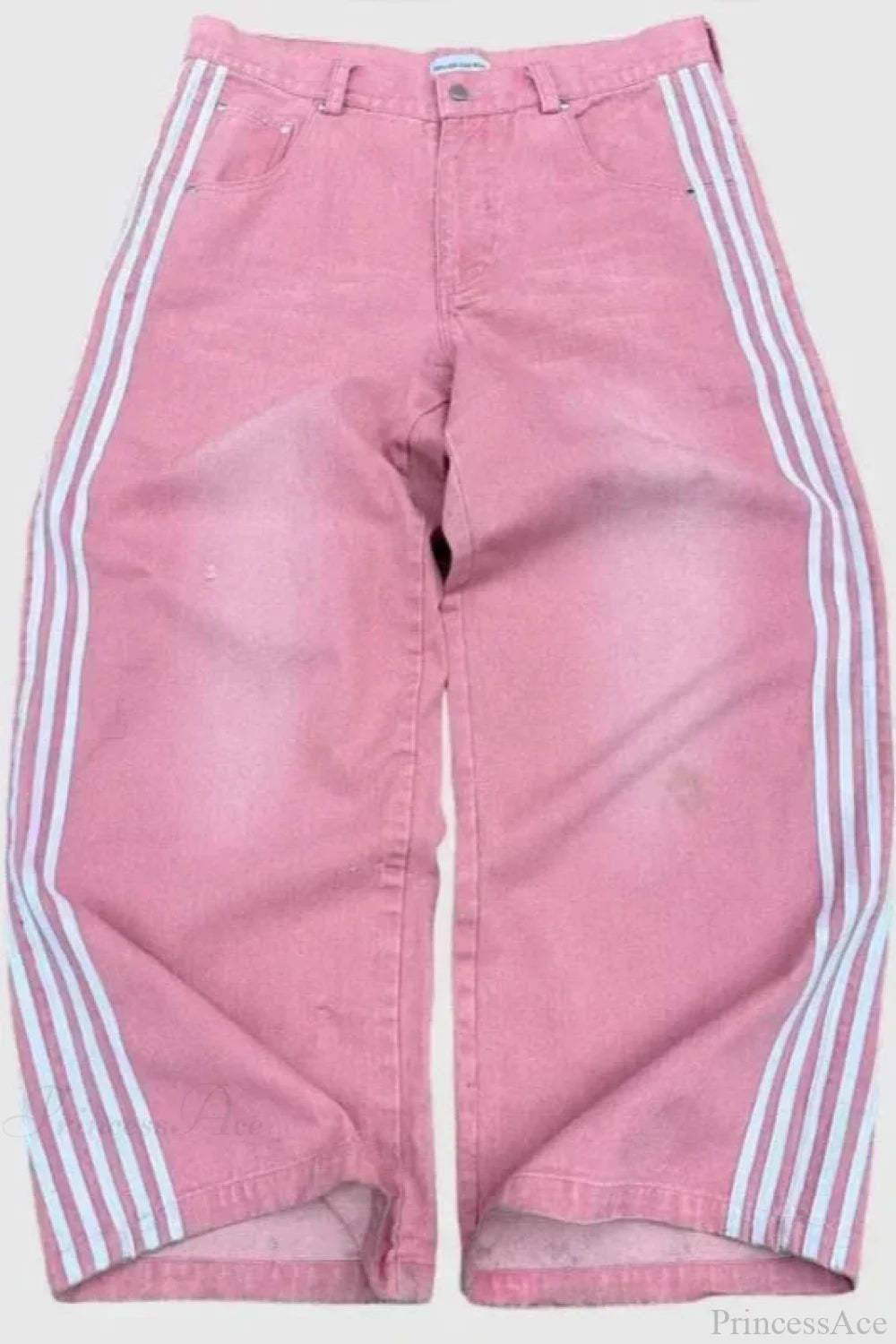 Harajuku Mysterious Letter Patch Pant XXL / Pink1