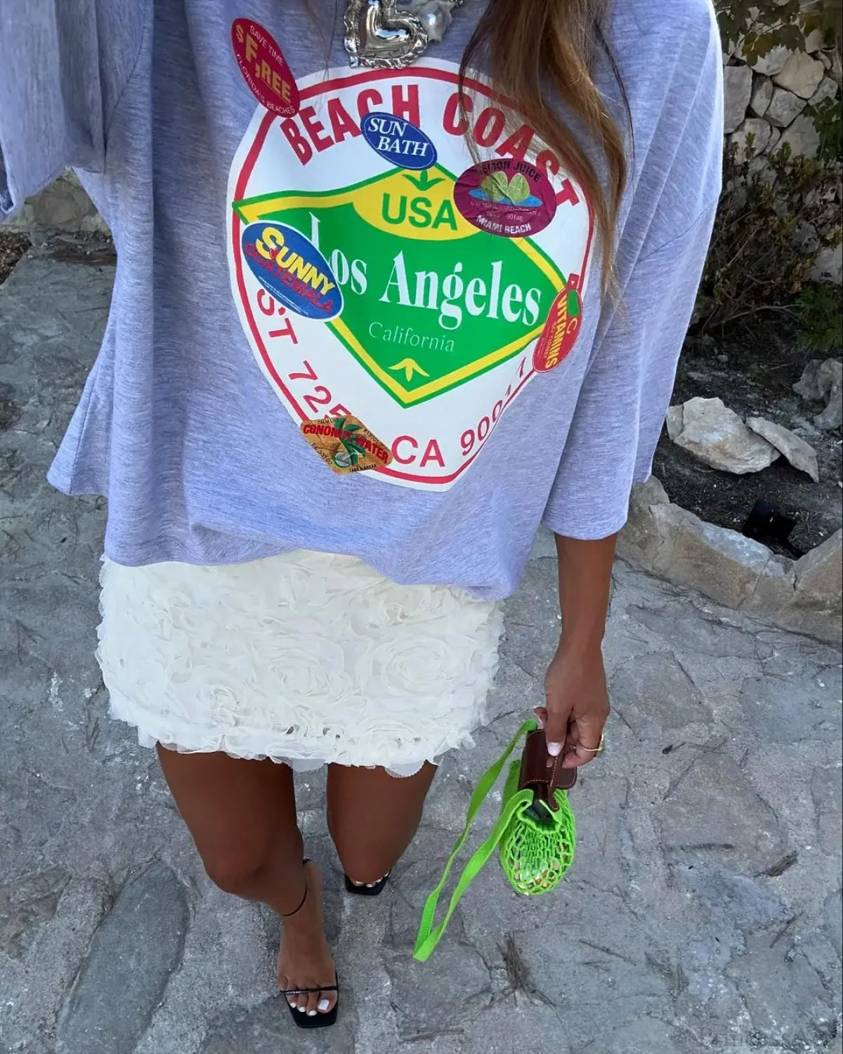 Harajuku Passionate Logo Graphic T-shirt t-shirt-250223