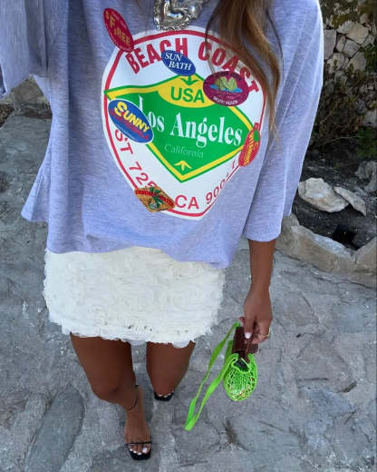 Harajuku Passionate Logo Graphic T-shirt t-shirt-250223